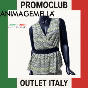 Блуза Anima Gemella, 81% вискоза, 12% полиестер, 7% еластан, размер 40,Италия